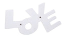 Appendi Abiti da Muro "Love" 62x7x31 cm MDF Bianco