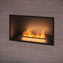 Camino a Vapore Elettrico da Incasso 80x45(64,8)x40 cm Invapo con LED RGB Nero