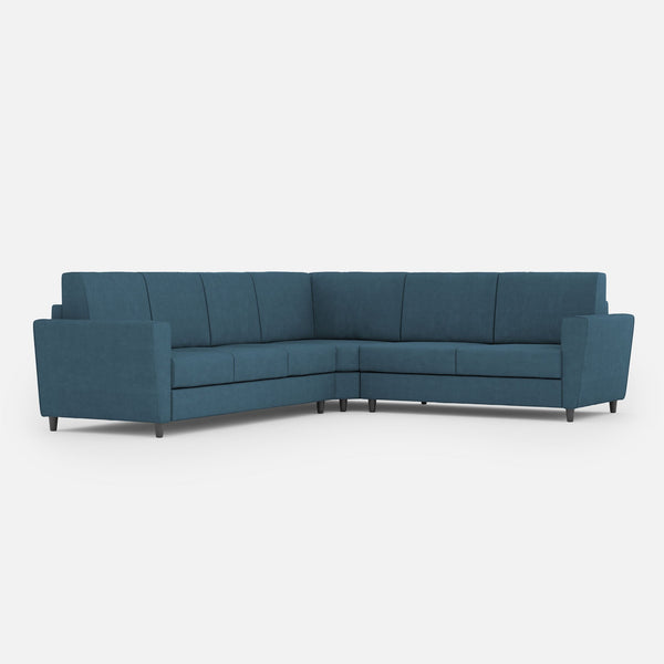 Divano Angolare 6 Posti 288x228x85 cm Yasel in Tessuto Avio prezzo