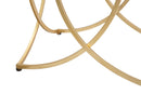 Console Infinity 160x40x79 cm in Ferro e Specchio e MDF Oro e Nero