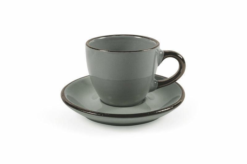 Set 6 Tazzine da Caffè cm in Stoneware Villa d'Este Home Tivoli Royal