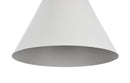 Lampada pendente Pendant in Metallo e Legno Bicones Bianco
