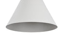Lampada pendente Pendant in Metallo e Legno Bicones Bianco