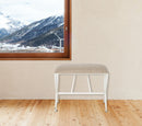 Panca Sarajevo in Ferro 60x37,5x50 cm in Ferro e Spugna e Lino