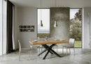 Tavolo Allungabile 180-440x90x77 cm Volantis Premium Quercia Natura Telaio Antracite 