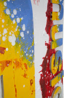 Dipinto su Tela Music 100x3,5x100 cm in Legno e Canvas