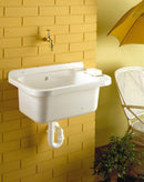 Lavatoio 60x34x21cm in Polipropilene 17l Forlani Wash Bianco