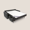Divano Letto 3 Posti 186x92x96 cm in Tessuto Antracite