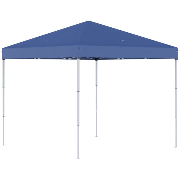 sconto Gazebo Pieghevole da Giardino 2,45x2,45x2,45m in Acciaio e Tessuto Oxford Blu