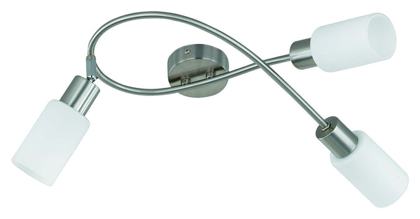 Plafoniera da Interno Attacco E14 in Metallo Nichel Opaco sconto