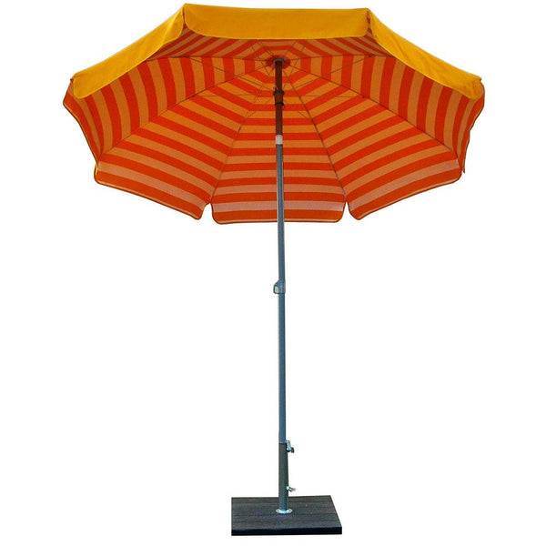 Stahl Sonnenschirm Ø200cm Maffei Venezia Duplex Gelb/Weiß und Gelb sconto