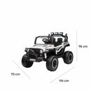 Macchina Elettrica per Bambini 12V Fuoristrada Offroad Mountain Bianco 