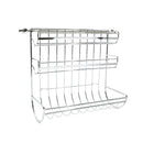 Portarotolo Pellicola da Parete 3 Scompartimenti in Metallo con Lama a Seghetto