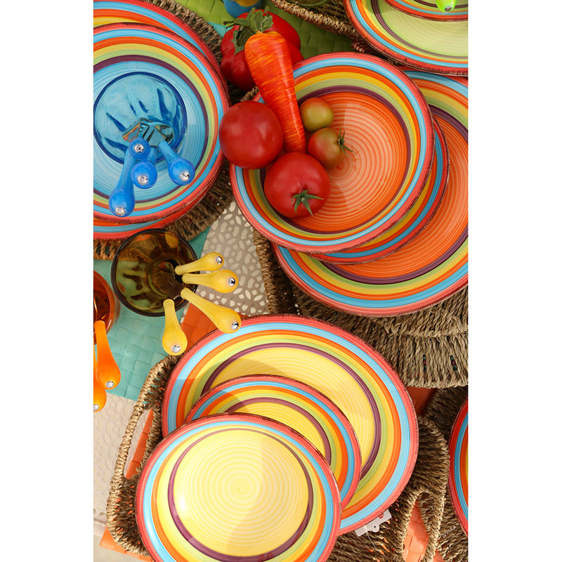 Servizio Piatti 18 Pezzi in Gres Villa d'Este Sombrero