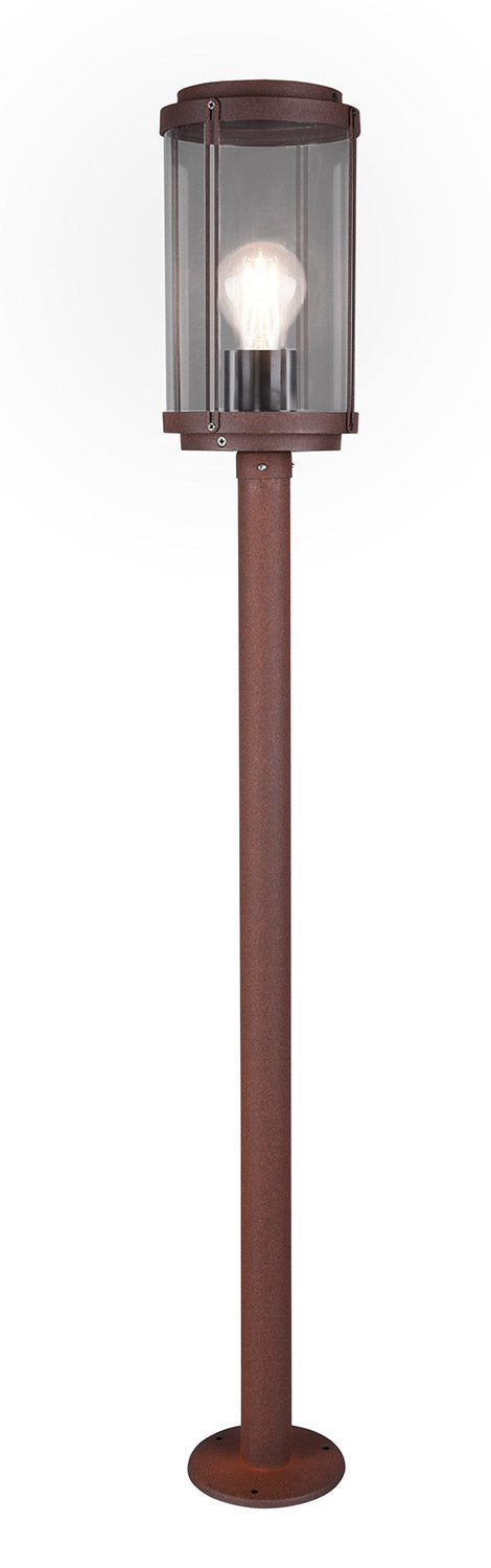 Lampada Palo da Esterno Attacco E27 in Alluminio Ruggine sconto