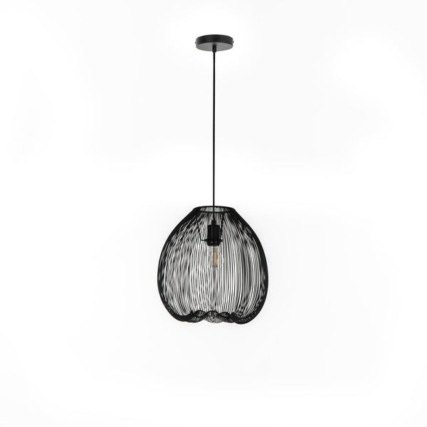 acquista Lampada a Sospensione 35x35xH150 cm in Metallo Jaula Nero