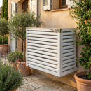 Copri Condizionatore 135x112x74 cm in Alluminio a Parete Big Blade XXL Bianco