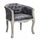 Sessel Coreen aus Eco-Leder in Vintage Grey 61x61x71 h cm in Grey Wood