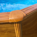 Piscina Ovale Fuori Terra 730x375xh120 cm in Acciaio e PVC Gre Pacific