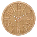 Orologio da Muro Boho Ø 60x4,5 cm in Rattan