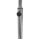 Ventilatore a Piantana 4 Pale Ø 40 cm 50W in Acciaio Laminato e Alluminio Argento      