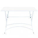 Tavolo Bristol 110x70x72 h cm in Acciaio Bianco