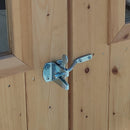 Casetta Box da Giardino per Attrezzi 198x130 cm con Porta Singola Cieca in Legno Castagno