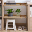 Mensola Estensibile per Armadi 35x45cm Scaffale Telescopico per Mobili Beige