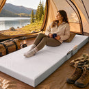 Materasso Pieghevole in Memory Foam 75x195x10 cm con Rivestimento Lavabile Bianco      