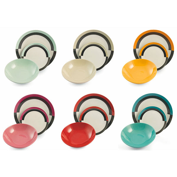 18-teiliges Tafelservice aus Porzellan und Steingut Villa d'Este Evolution online