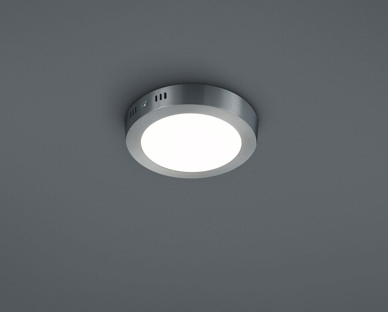 Plafoniera da Interno a LED in Alluminio Nichel Opaco