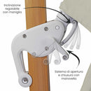 Ombrellone da Giardino Decentrato 3x4m Roma Wood beige