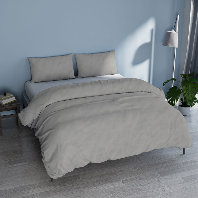 Copripiumino con Sacco e Federe Linea Water Washed Sabbia