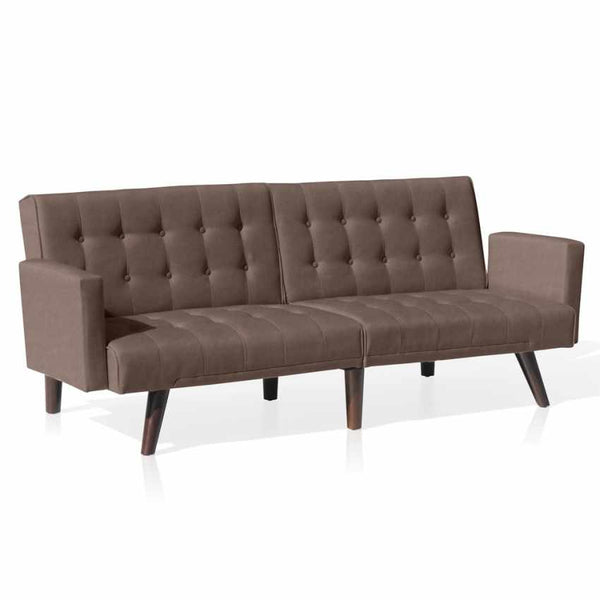 prezzo Schlafsofa 192 x 75 x 76 cm in braunem Stoff