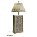 Lampada da Tavolo in Legno 42x42H92,5cm Quadro