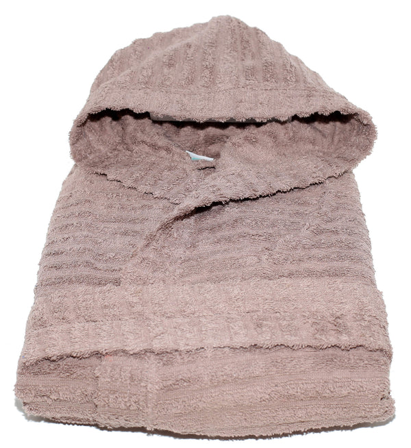 acquista Sally Horizon Tortora Bademantel aus 100 % Baumwoll-Frottee