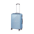 Trolley Valigia Media Rigido 4 Ruote con Combinazione in ABS Ravizzoni Svezia Blu Acciaio