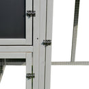 Pollaio per Galline da Esterno Tetto Impermeabile Corsa Zona Nidificazione Legno 160x75x80 cm 