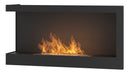 Camino a Bioetanolo da Incasso 90x45 cm  Corner 900 Left Nero
