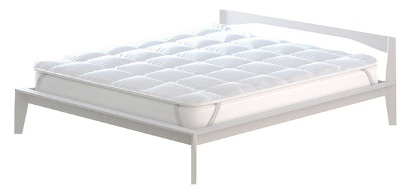 acquista Topper Trapuntato 300 gr/mq con Elastici Basic Bianco Varie Misure