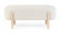 Panca 108x41,5x48 cm Dalia in Bouclè Bianco