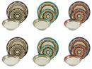 Servizio Piatti 18 Pezzi in Porcellana Villa d'Este Home Tivoli Funky Multicolor