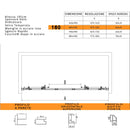 Porta Parete Doccia 2 Ante Scorrevoli in Cristallo Trasparente 6mm H195 Bonussi Vivian Varie Misure