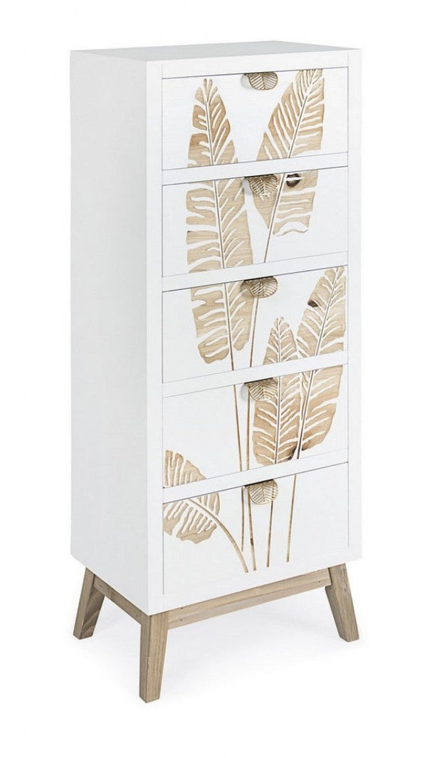 sconto Folium Kommode mit 5 Schubladen aus Holz