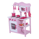 Cucina Giocattolo per Bambini in Legno Rosa 60x30x84.5 cm 