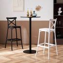 Set 4 Sgabelli 40x36x91 cm in Polipropilene Pompei Nero