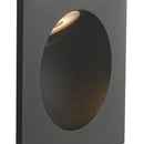Faretto Segnapassi Quadrato Alluminio Nero Incasso Parete Led 2 watt Luce Calda