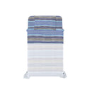 Set Lenzuola Singolo con Stampa Sopra Sotto e Federa Linea River Rio Blue 