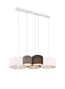 Lampada a Sospensione da Interno  E27 in Tessuto Multicolor