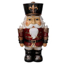 Soldatino Schiaccianoci in resina rosso con led cm 26x18xh46